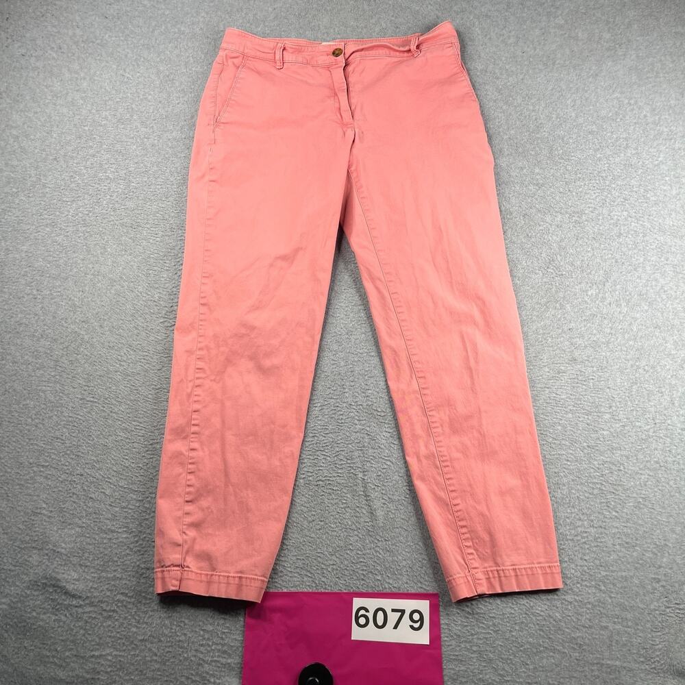 Talbots Pants Womens Size 6 Pink Casual Chino Style Slash Pockets *SEE